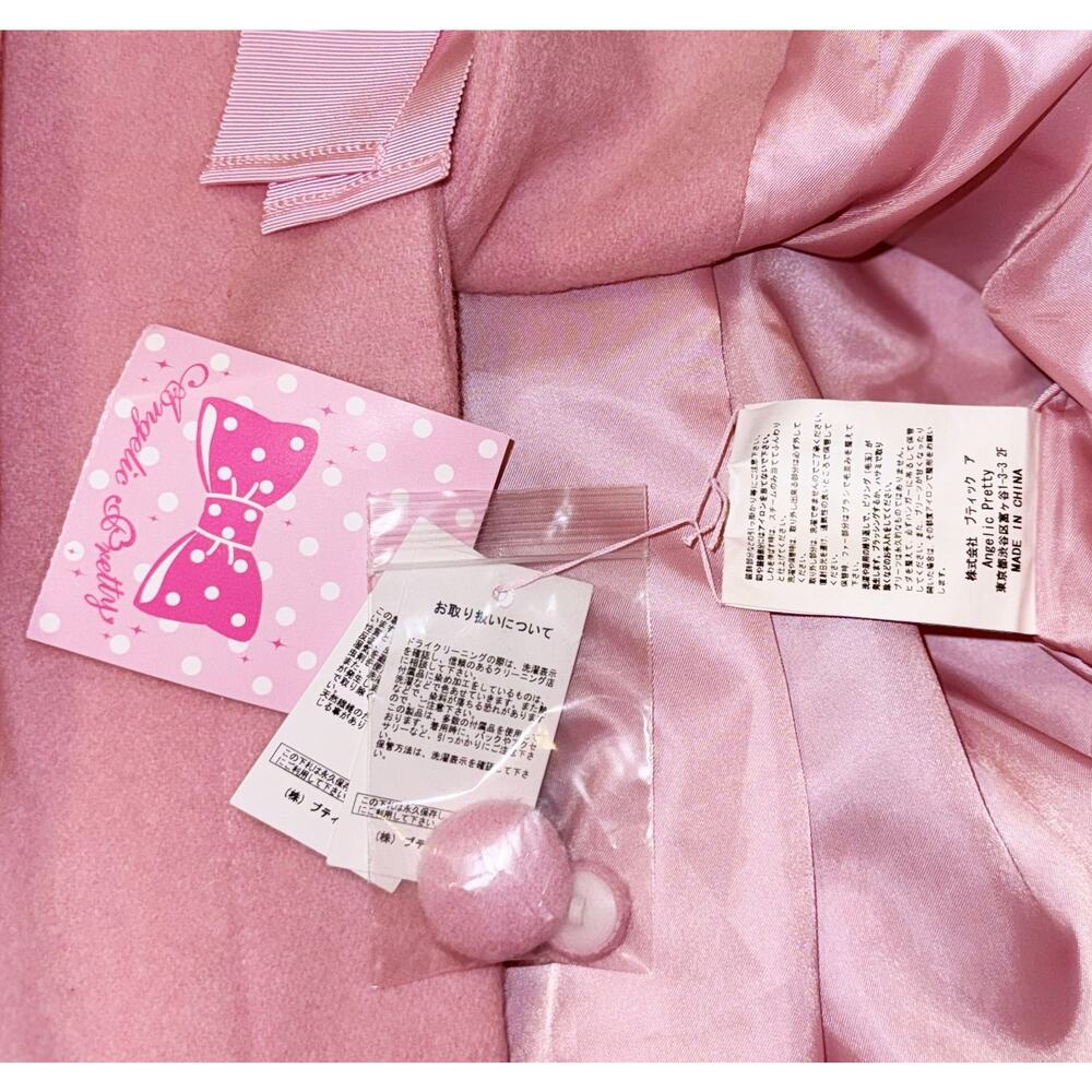 Angelic Pretty Marianne Coat Pink Sweet Lolita J Fashion Kawaii Dollcore Japan - Picture 15 of 16